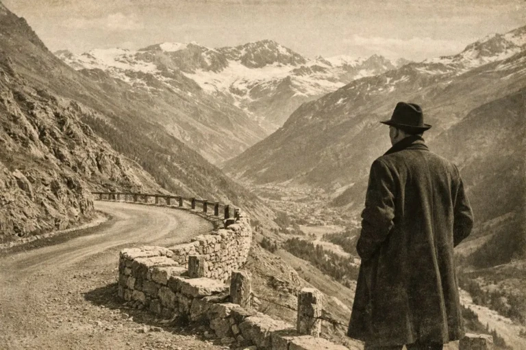 Route de montagne vers le col de l’Iseran en Savoie, symbole du désenclavement défendu par Antoine Borrel, Bellevillois de racines.
